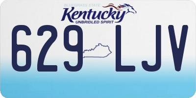 KY license plate 629LJV