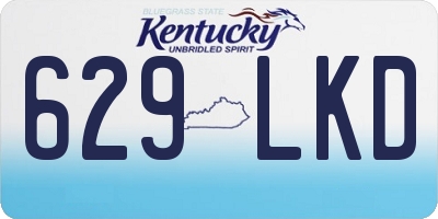 KY license plate 629LKD