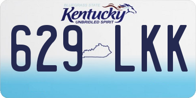 KY license plate 629LKK