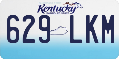 KY license plate 629LKM