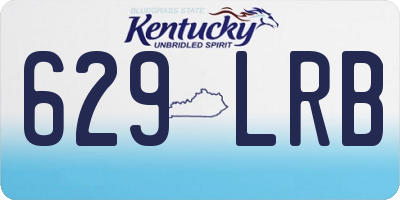KY license plate 629LRB