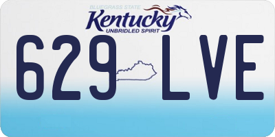 KY license plate 629LVE