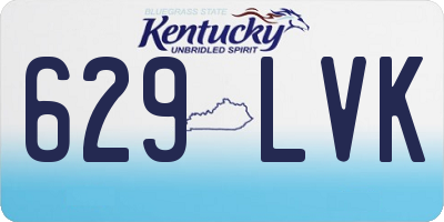 KY license plate 629LVK