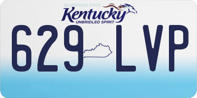 KY license plate 629LVP