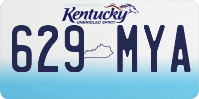 KY license plate 629MYA