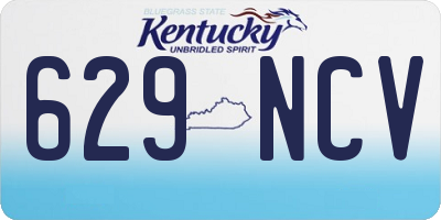 KY license plate 629NCV