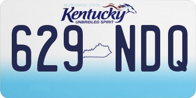 KY license plate 629NDQ