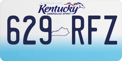 KY license plate 629RFZ