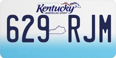 KY license plate 629RJM