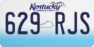 KY license plate 629RJS