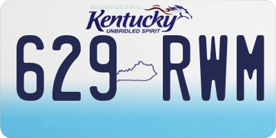 KY license plate 629RWM