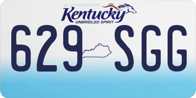 KY license plate 629SGG