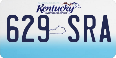 KY license plate 629SRA