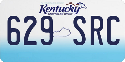 KY license plate 629SRC