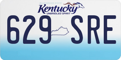 KY license plate 629SRE