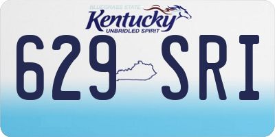 KY license plate 629SRI
