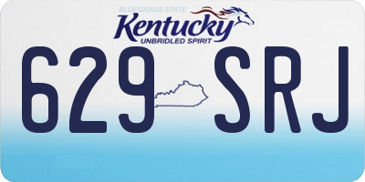 KY license plate 629SRJ
