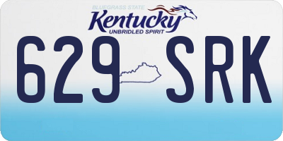 KY license plate 629SRK