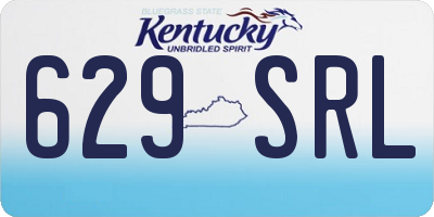 KY license plate 629SRL