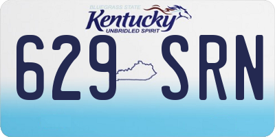 KY license plate 629SRN
