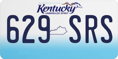 KY license plate 629SRS