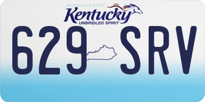 KY license plate 629SRV