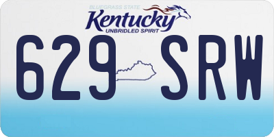 KY license plate 629SRW