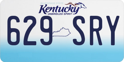 KY license plate 629SRY