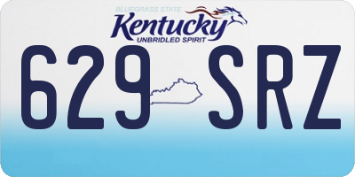 KY license plate 629SRZ