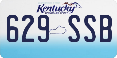 KY license plate 629SSB