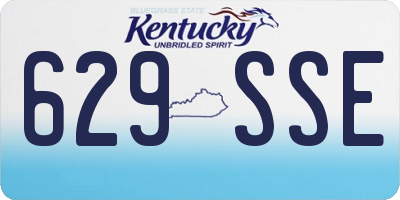 KY license plate 629SSE