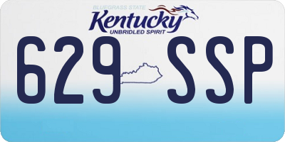 KY license plate 629SSP