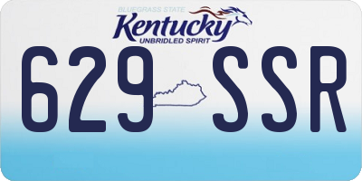 KY license plate 629SSR
