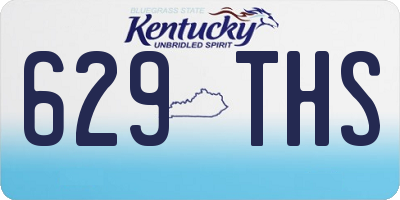 KY license plate 629THS