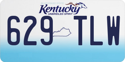 KY license plate 629TLW