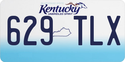KY license plate 629TLX