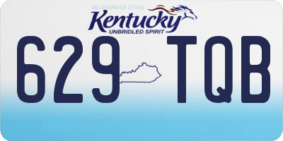 KY license plate 629TQB