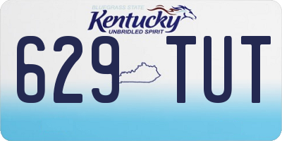 KY license plate 629TUT