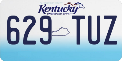 KY license plate 629TUZ