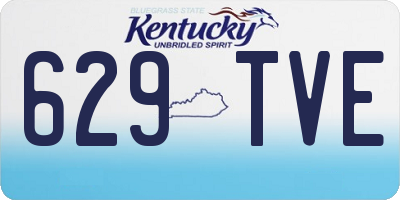 KY license plate 629TVE