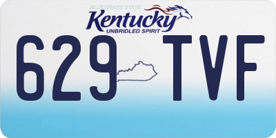 KY license plate 629TVF