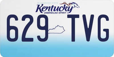 KY license plate 629TVG