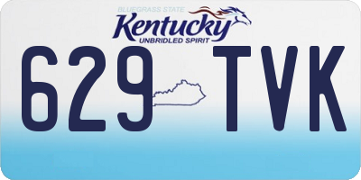 KY license plate 629TVK