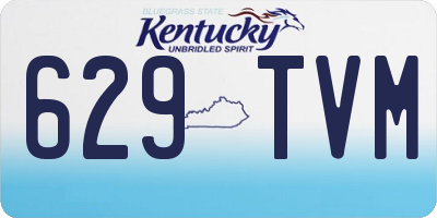 KY license plate 629TVM