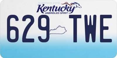 KY license plate 629TWE