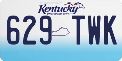 KY license plate 629TWK