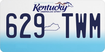 KY license plate 629TWM