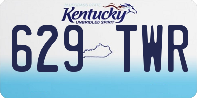 KY license plate 629TWR