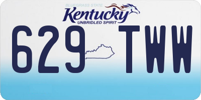 KY license plate 629TWW