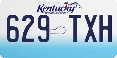 KY license plate 629TXH